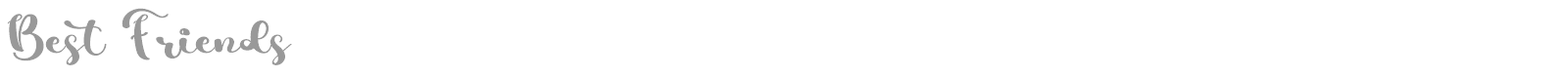 Best Friends font preview